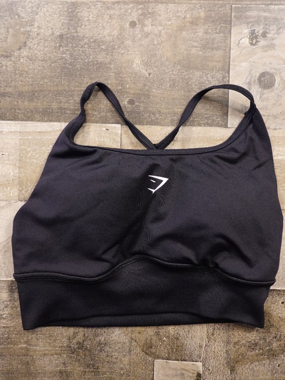 Gymshark Sweat Seamless Longline Sports Bra Women’s Small Black‎ Strappy